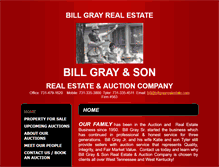 Tablet Screenshot of billgrayauction.com